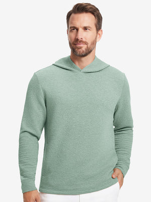 Texture Heather Cozy Hoodies Pullover
