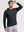 Vertical Stripes Ribbed Knit Hoodies Sweatshirt