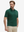 Front half-body view of a model wearing the blackish green everyday classic solid polo, displaying the chest pocket detail