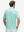 Back half-body view of a model wearing the aqua blue everyday classic solid polo, highlighting the tailored rear fit