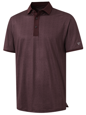 Stylish Full Print Contrast Collared Golf Polo Shirts