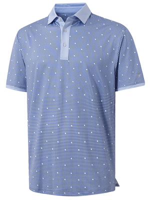 Stylish Full Print Contrast Collared Golf Polo Shirts