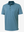 3D view of blue small flower lightweight stretch upgraded print golf polo shirts.