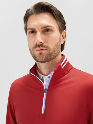 4-Way Stretch Ribbed 1/4 Zip Sweatshirt